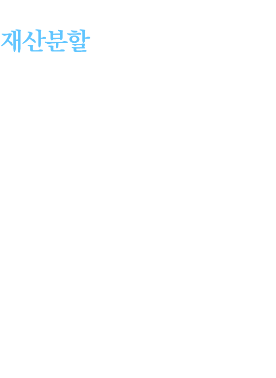 재산분할 메인 안내